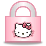 hello kitty animated lock android application logo